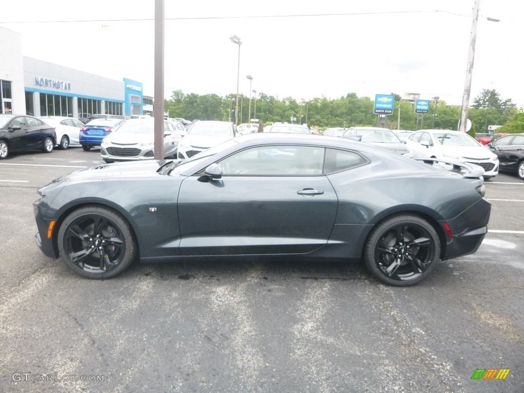 2019 Camaro SS Coupe - Shadow Gray Metallic / Kalahari photo #2
