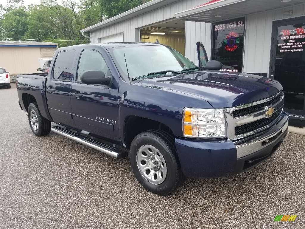 2009 Silverado 1500 LS Crew Cab 4x4 - Imperial Blue Metallic / Dark Titanium photo #34