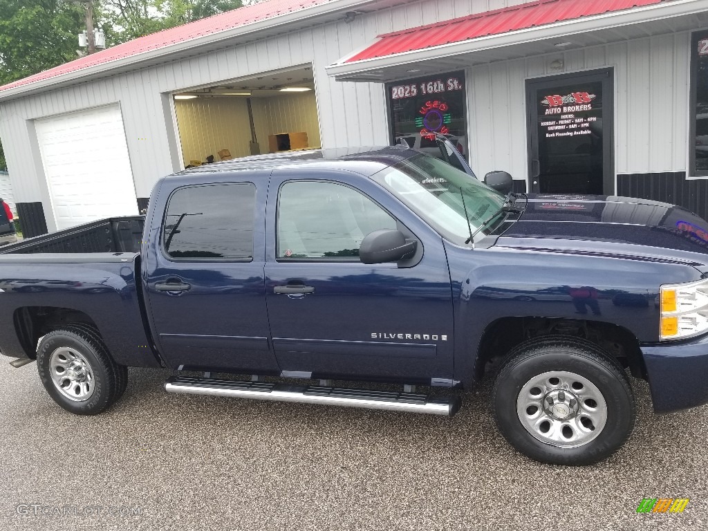 2009 Silverado 1500 LS Crew Cab 4x4 - Imperial Blue Metallic / Dark Titanium photo #36