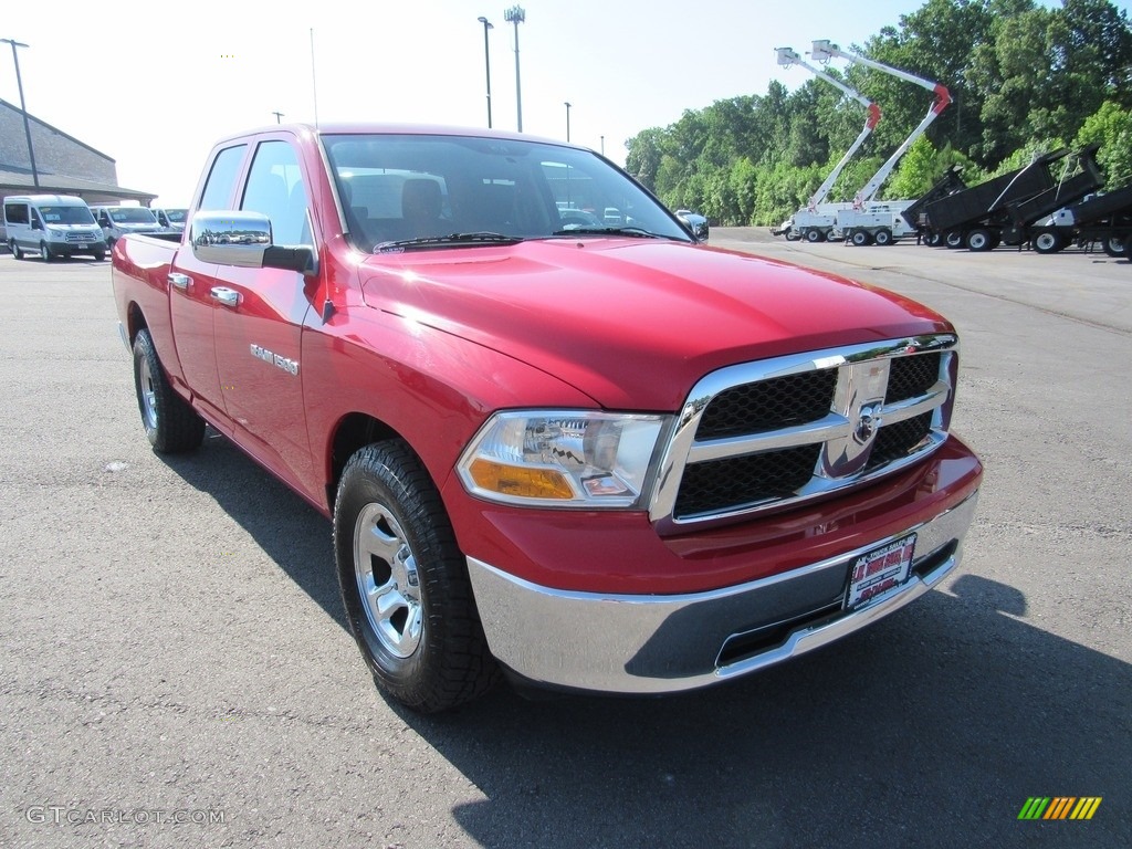 2012 Ram 1500 ST Quad Cab - Flame Red / Dark Slate Gray/Medium Graystone photo #70