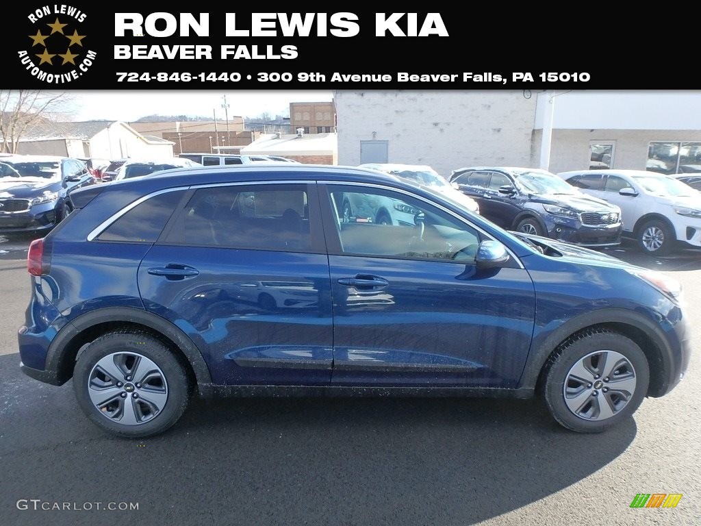 2019 Niro LX Hybrid - Deep Cerulean Blue / Black photo #1