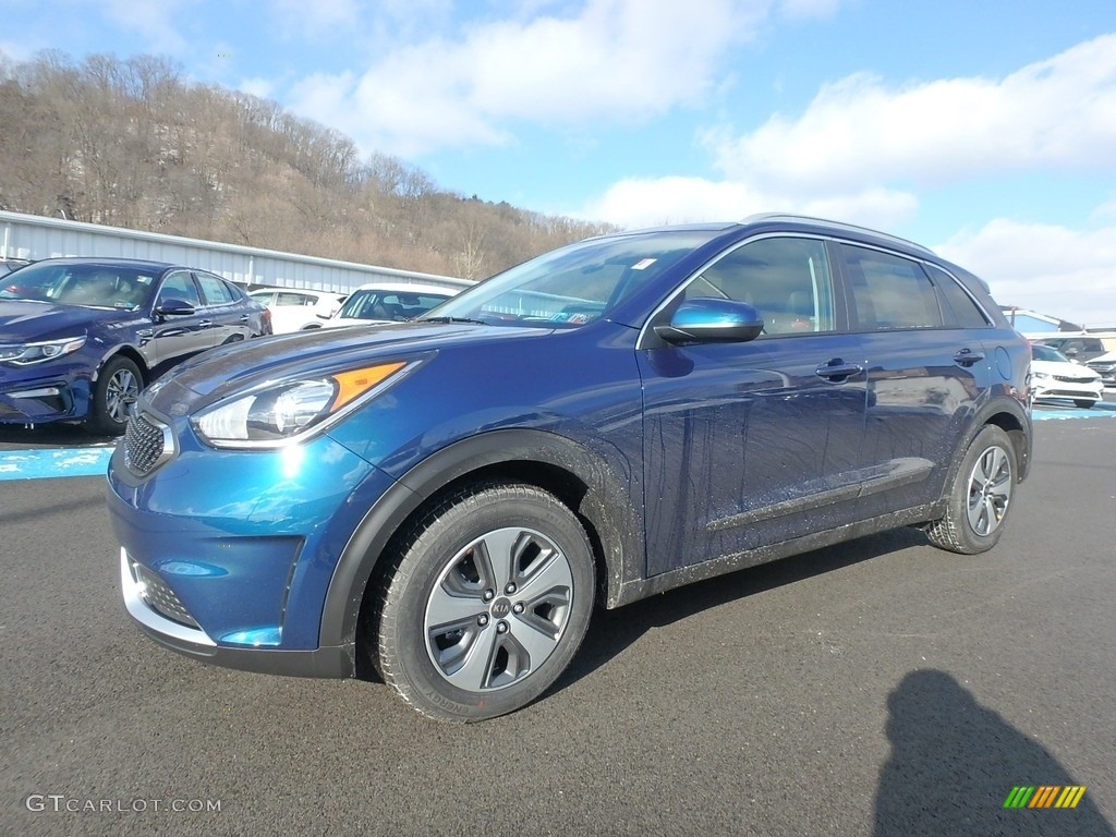 2019 Niro LX Hybrid - Deep Cerulean Blue / Black photo #7