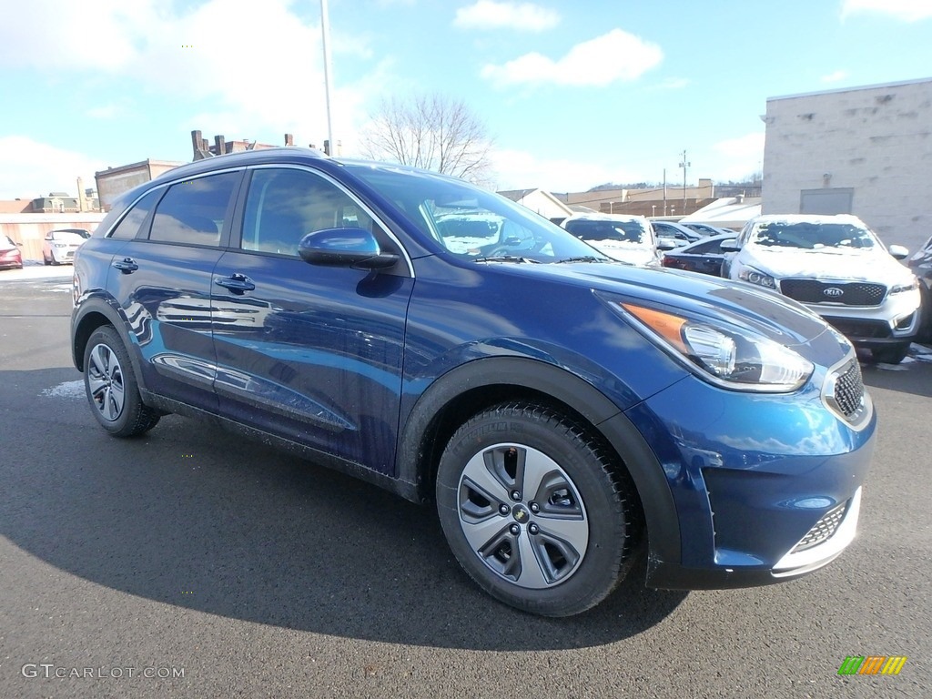 2019 Niro LX Hybrid - Deep Cerulean Blue / Black photo #9