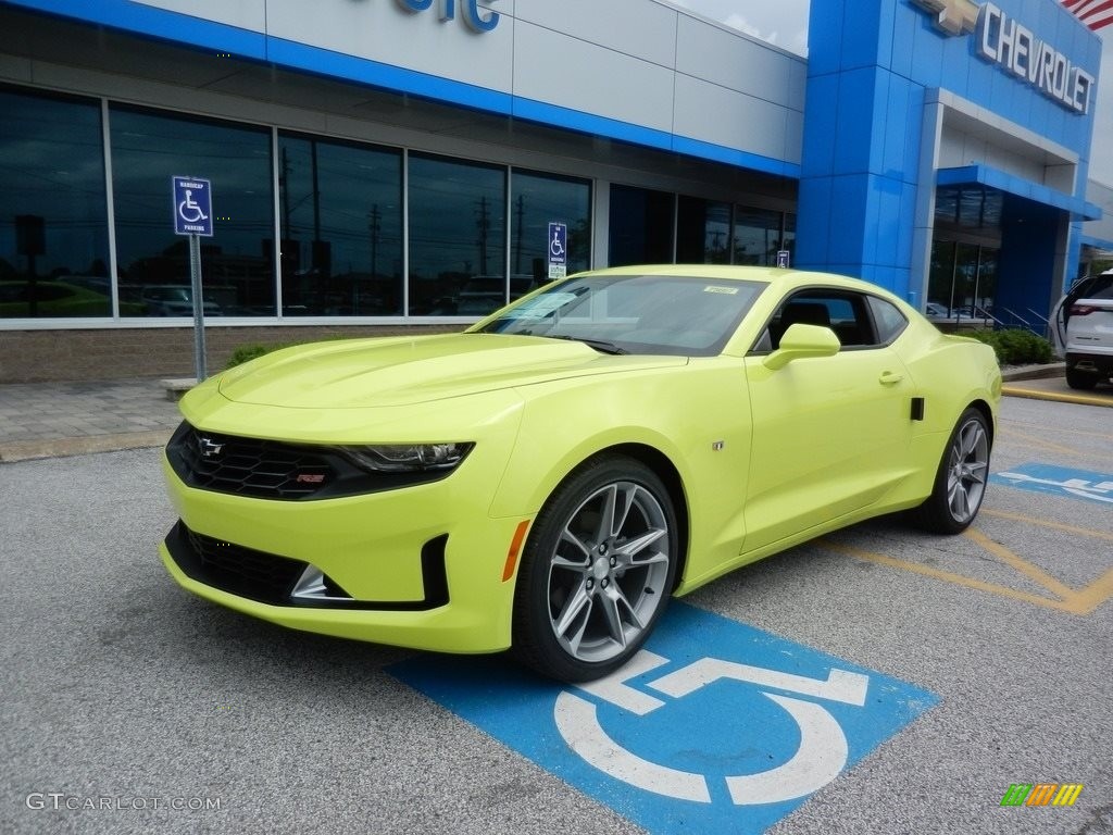 2019 Camaro LT Coupe - Shock (Light Green) / Jet Black photo #1