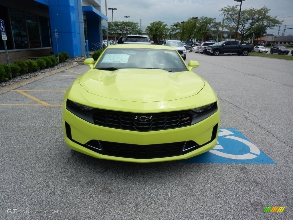 2019 Camaro LT Coupe - Shock (Light Green) / Jet Black photo #2