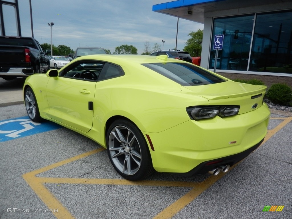 2019 Camaro LT Coupe - Shock (Light Green) / Jet Black photo #5