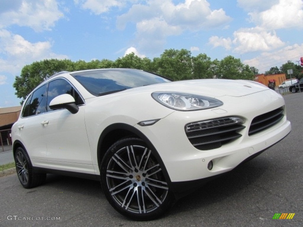 2012 Cayenne S - Sand White / Umber Brown/Light Tartufo photo #2