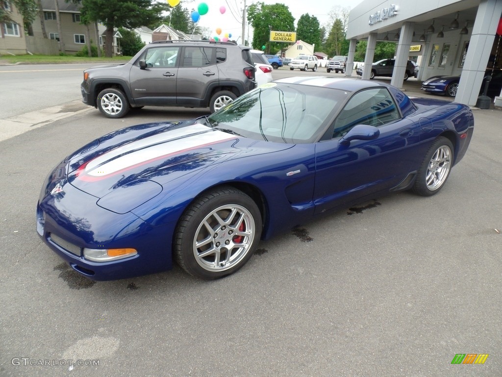 2004 Corvette Z06 - LeMans Blue Metallic / Black photo #1