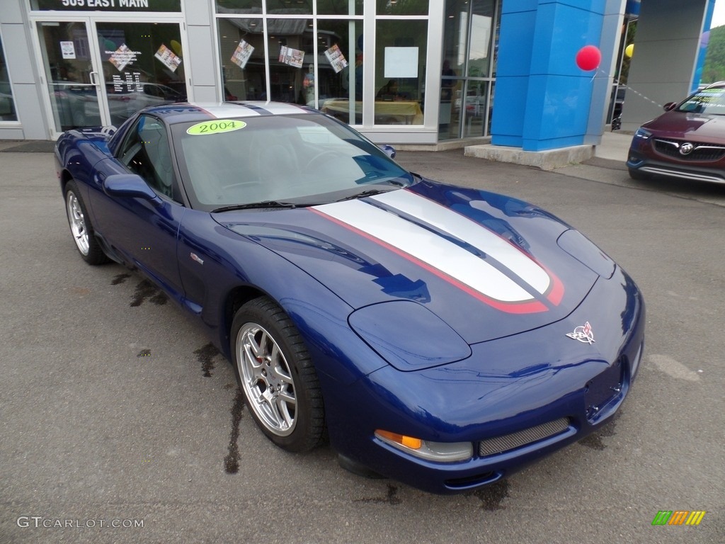 2004 Corvette Z06 - LeMans Blue Metallic / Black photo #5