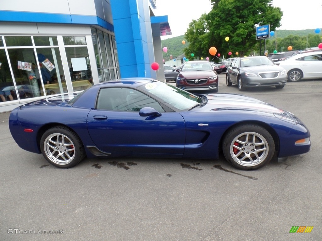 2004 Corvette Z06 - LeMans Blue Metallic / Black photo #6