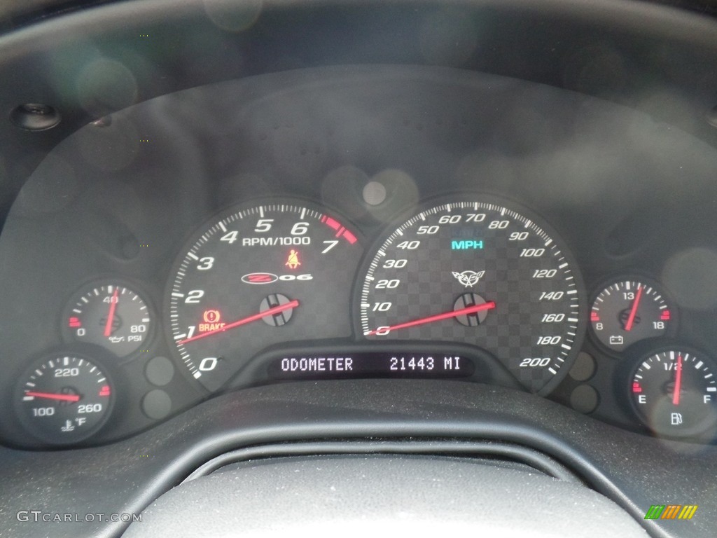 2004 Corvette Z06 - LeMans Blue Metallic / Black photo #27