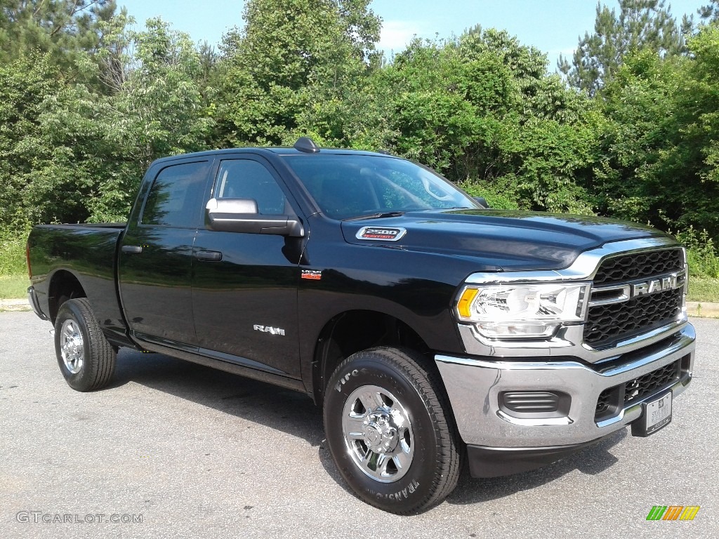 Diamond Black Crystal Pearl 2019 Ram 2500 Tradesman Crew Cab 4x4 Exterior Photo #133610469