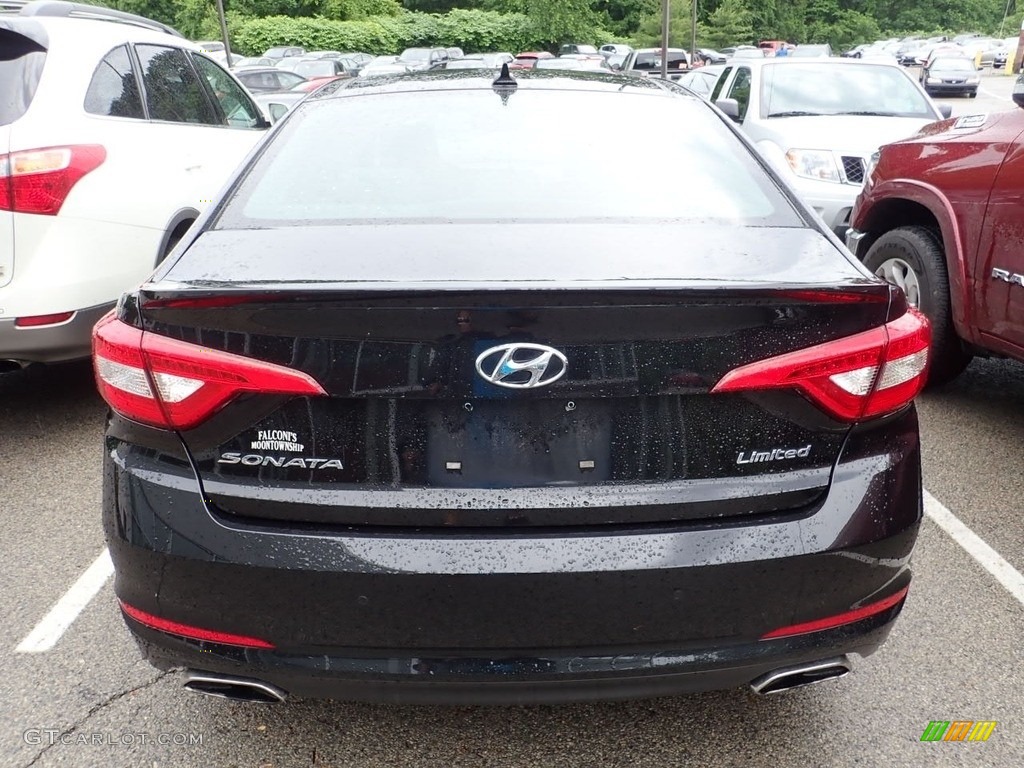 2016 Sonata Limited - Phantom Black / Black photo #3