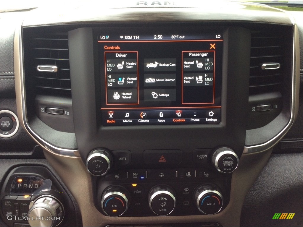 2019 Ram 1500 Laramie Crew Cab 4x4 Controls Photo #133614746