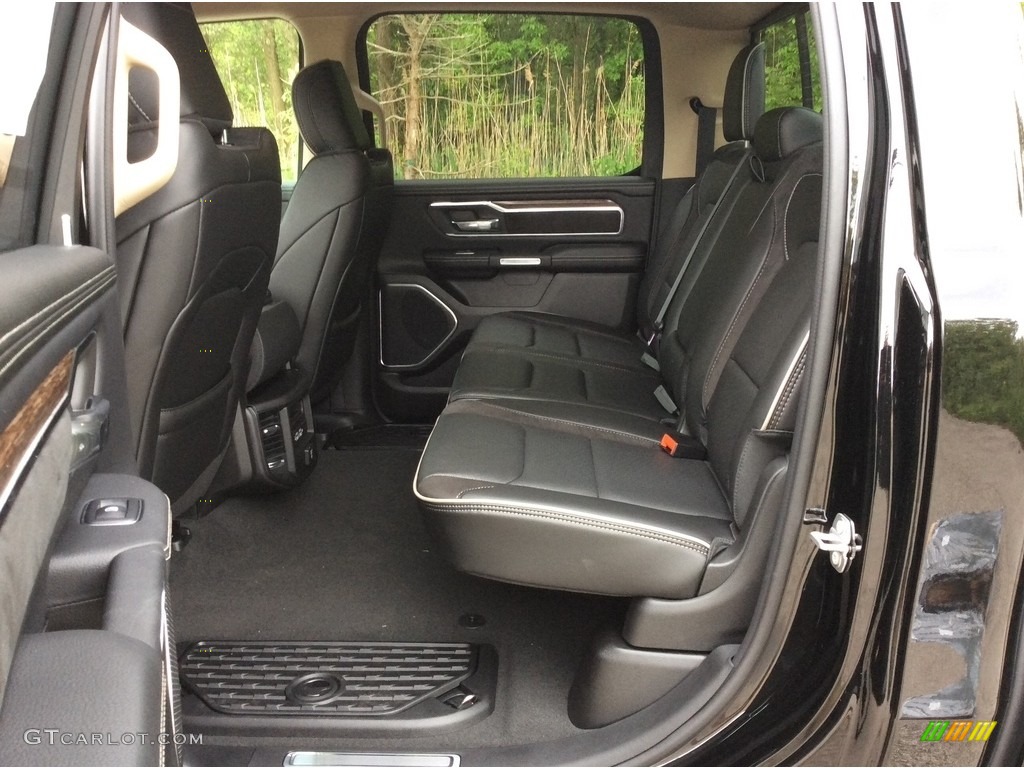 Black Interior 2019 Ram 1500 Laramie Crew Cab 4x4 Photo #133614785