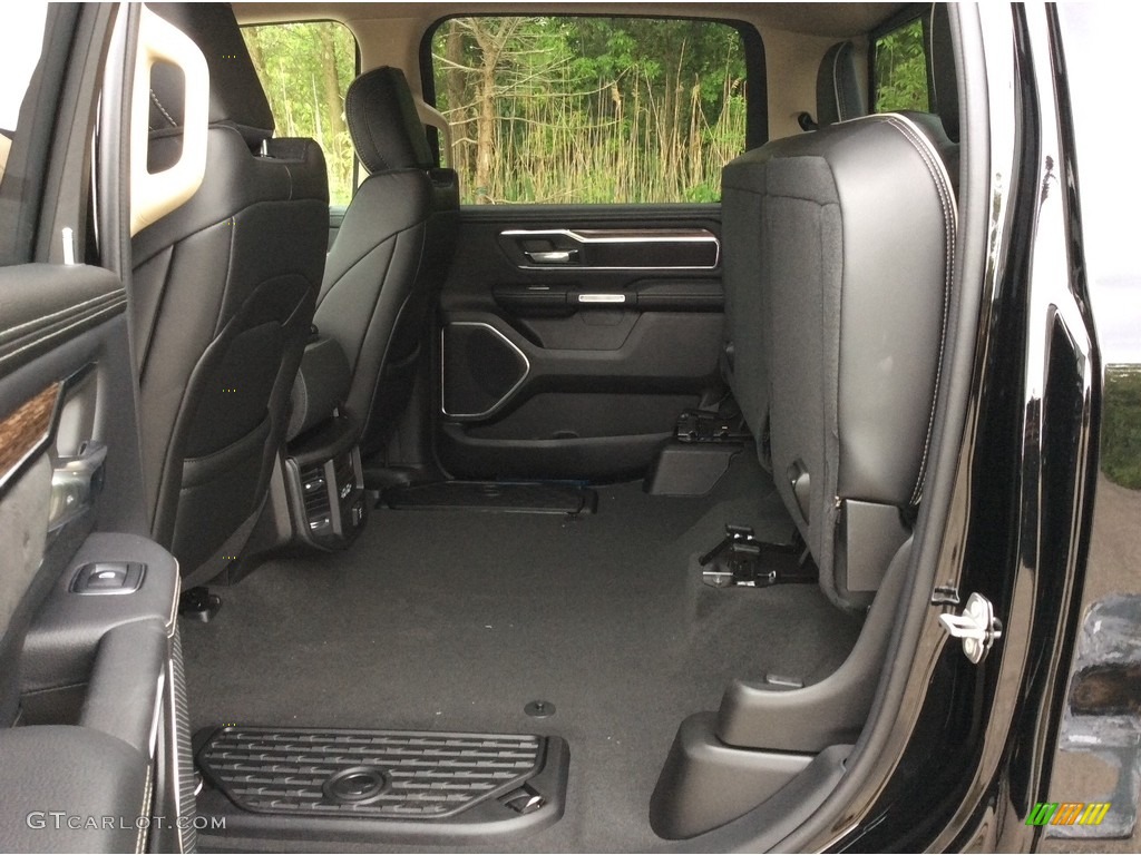 Black Interior 2019 Ram 1500 Laramie Crew Cab 4x4 Photo #133614806