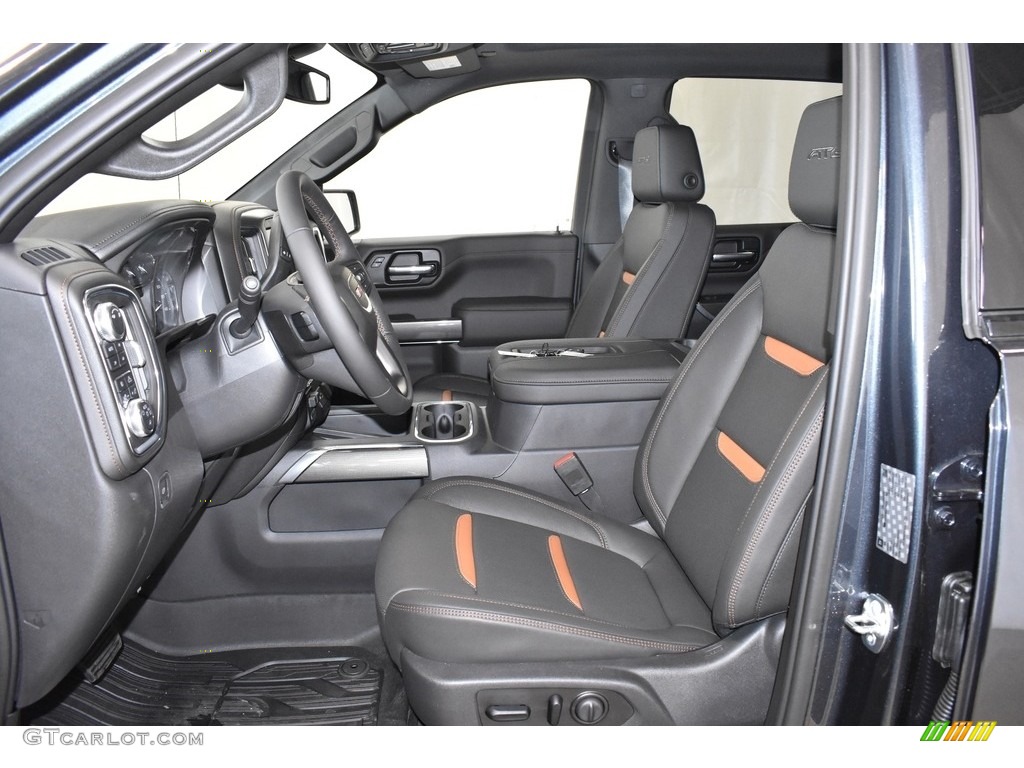Jet Black Interior 2019 GMC Sierra 1500 AT4 Crew Cab 4WD Photo #133617533