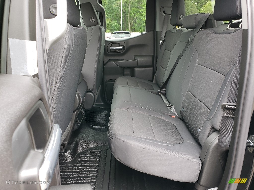 Jet Black Interior 2019 Chevrolet Silverado 1500 WT Double Cab Photo #133617947