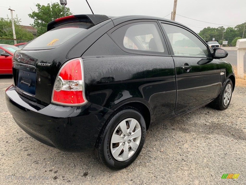 2008 Accent GS Coupe - Ebony Black / Gray photo #3