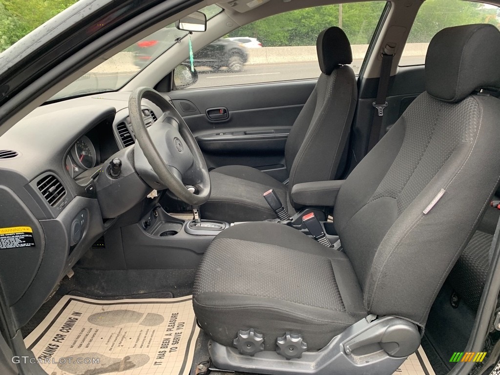 2008 Accent GS Coupe - Ebony Black / Gray photo #10