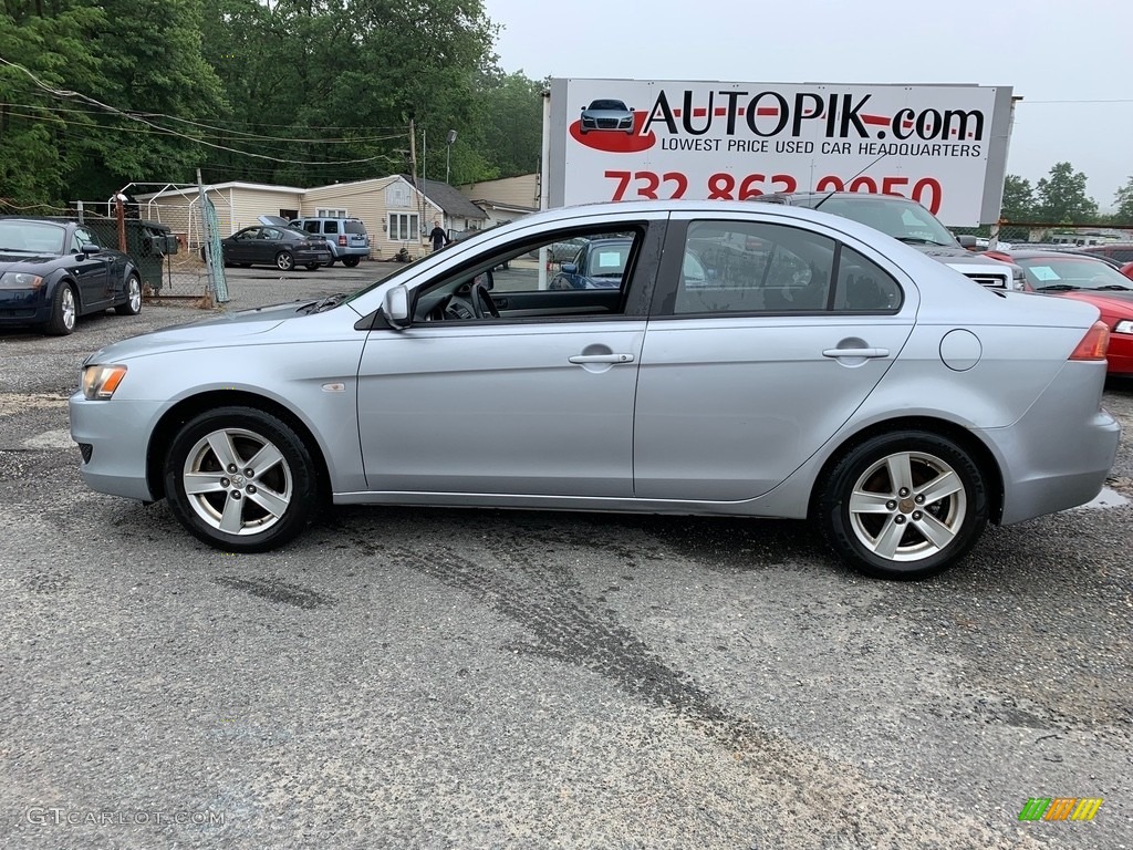 2008 Lancer ES - Graphite Gray Pearl / Black photo #4