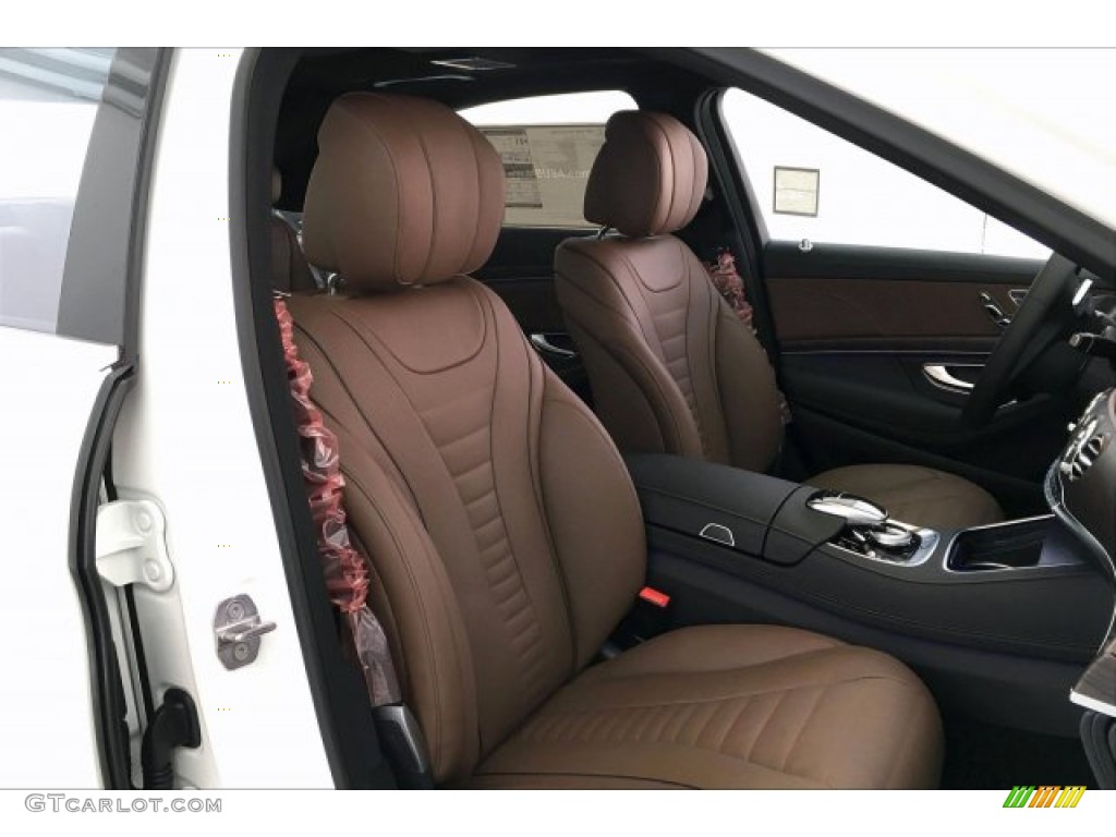 Nut Brown/Black Interior 2019 Mercedes-Benz S 560 4Matic Sedan Photo #133622146