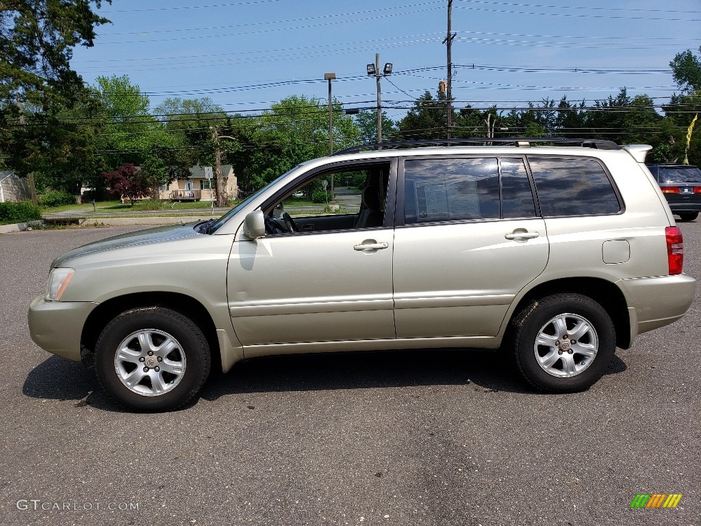 2003 Highlander V6 4WD - Vintage Gold Metallic / Charcoal photo #4