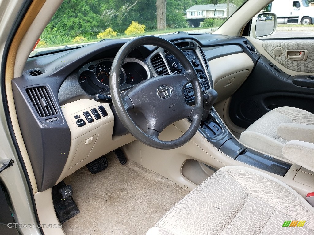 2003 Highlander V6 4WD - Vintage Gold Metallic / Charcoal photo #20