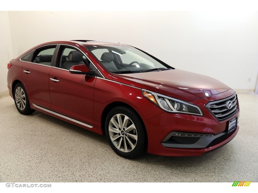 2016 Sonata Sport - Venetian Red / Gray photo #1