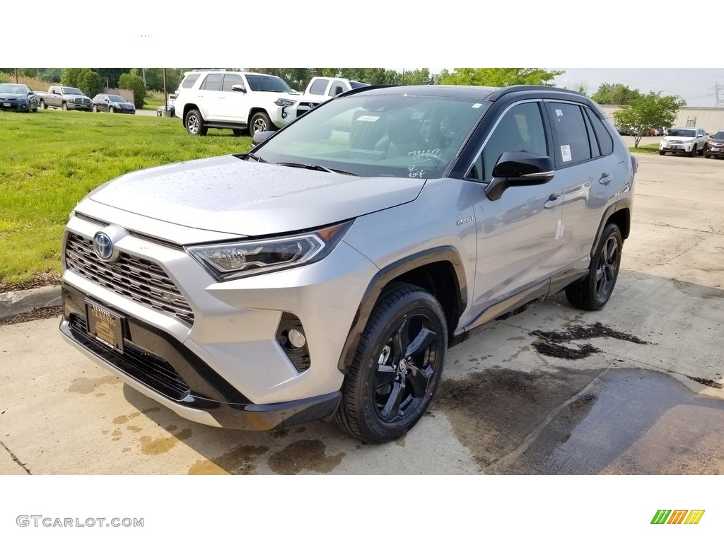 Silver Sky Metallic 2019 Toyota RAV4 XSE AWD Hybrid Exterior Photo #133627375