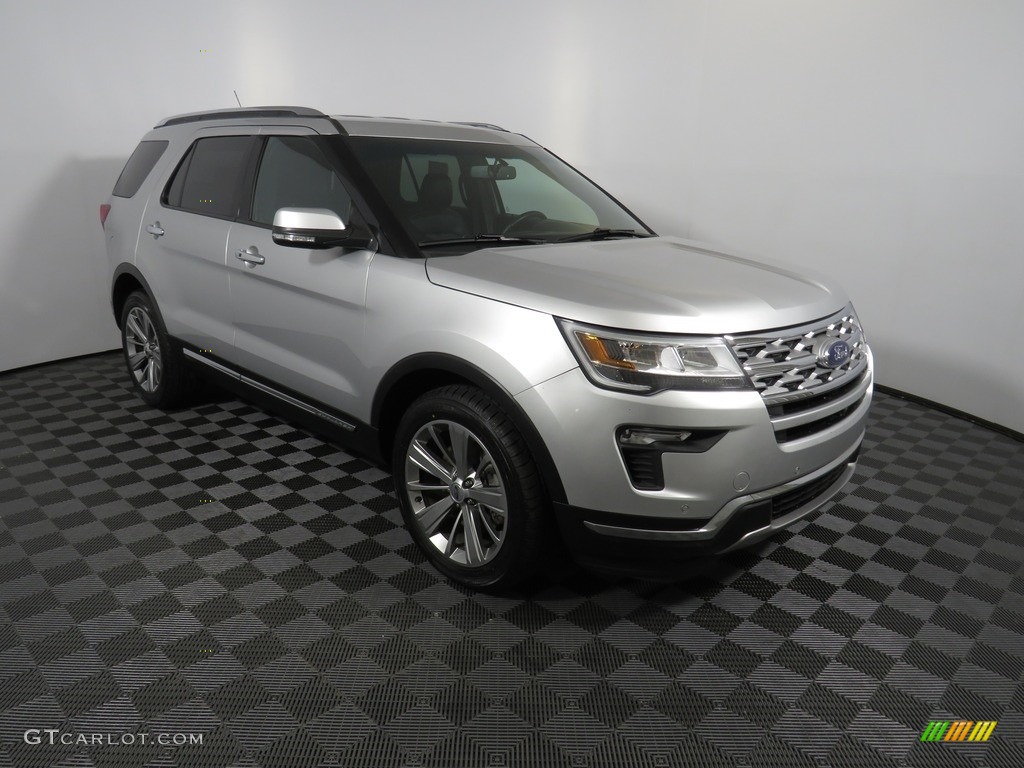 2018 Explorer Limited 4WD - Ingot Silver / Ebony Black photo #2