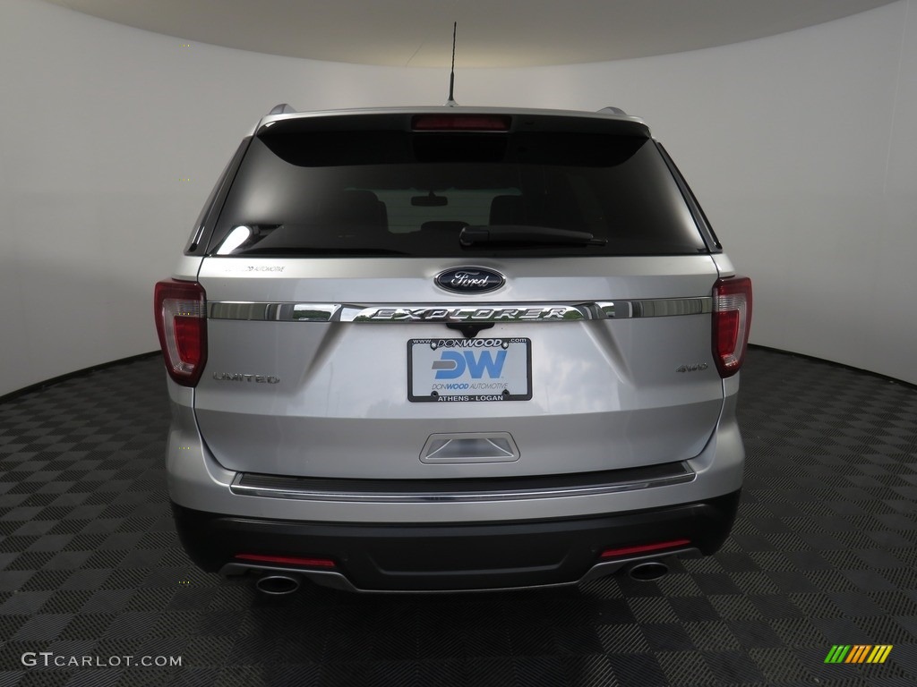 2018 Explorer Limited 4WD - Ingot Silver / Ebony Black photo #11
