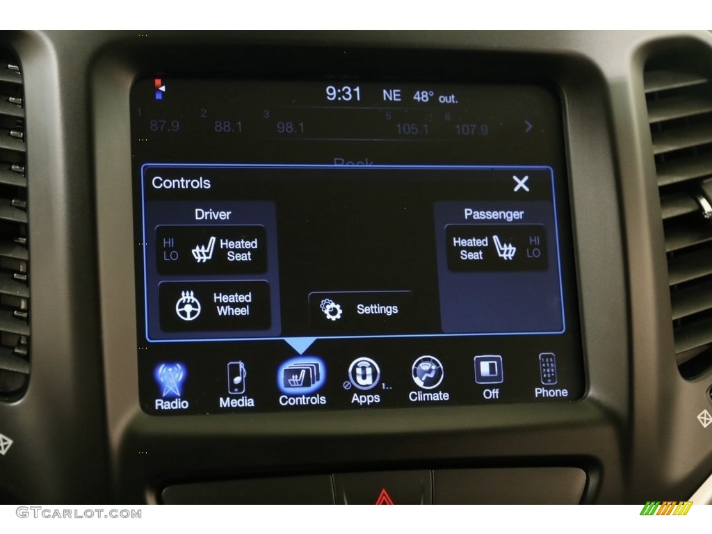 2016 Cherokee Trailhawk 4x4 - Rhino / Black photo #11