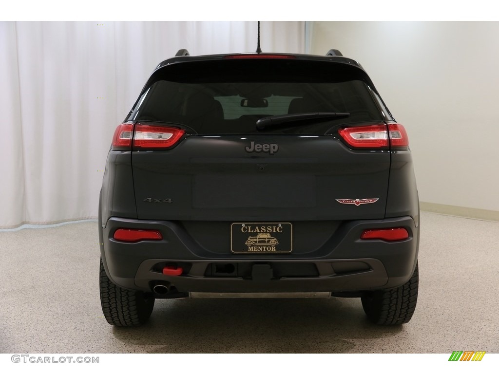 2016 Cherokee Trailhawk 4x4 - Rhino / Black photo #21