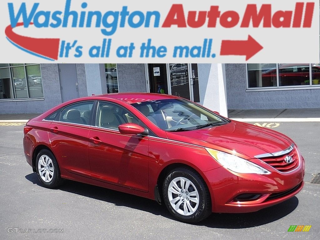 2013 Sonata GLS - Sparkling Ruby / Camel photo #1