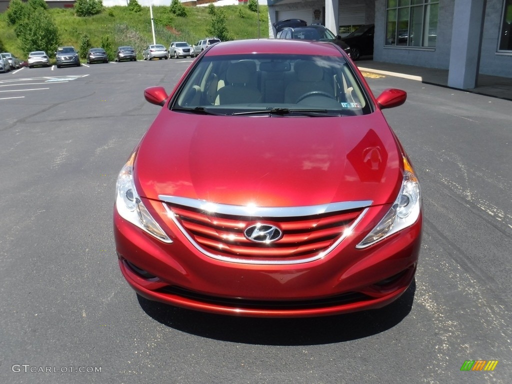 2013 Sonata GLS - Sparkling Ruby / Camel photo #4