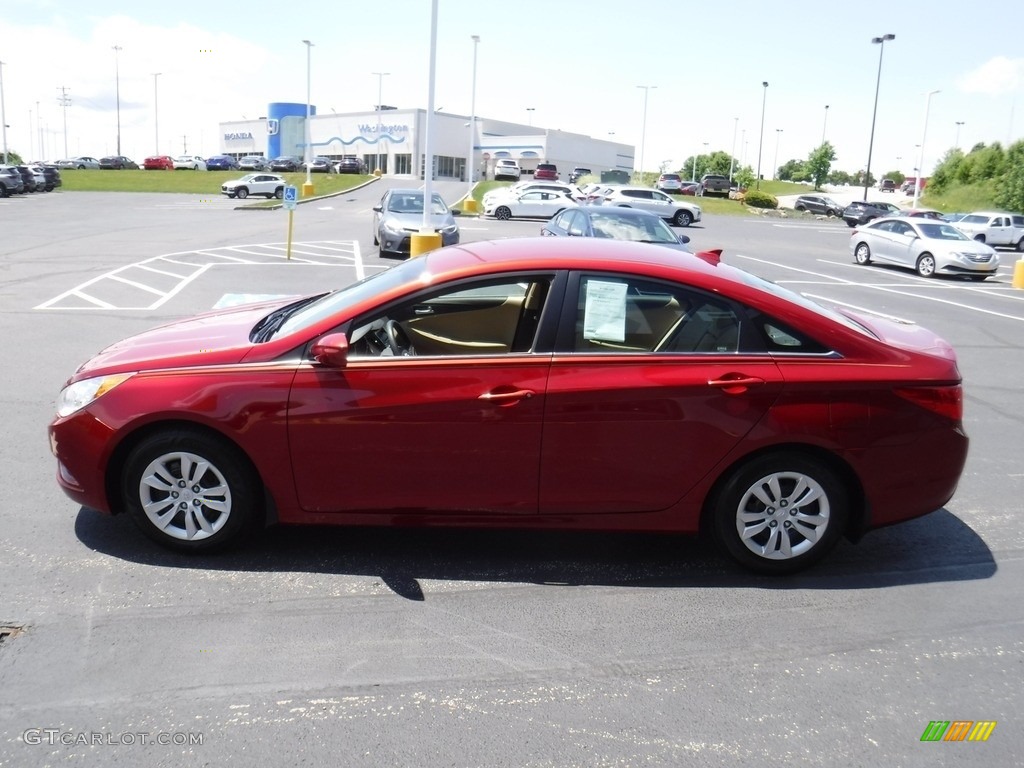 2013 Sonata GLS - Sparkling Ruby / Camel photo #6