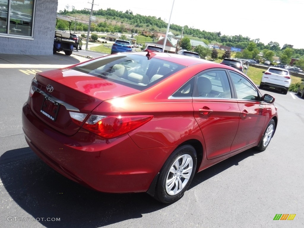 2013 Sonata GLS - Sparkling Ruby / Camel photo #9
