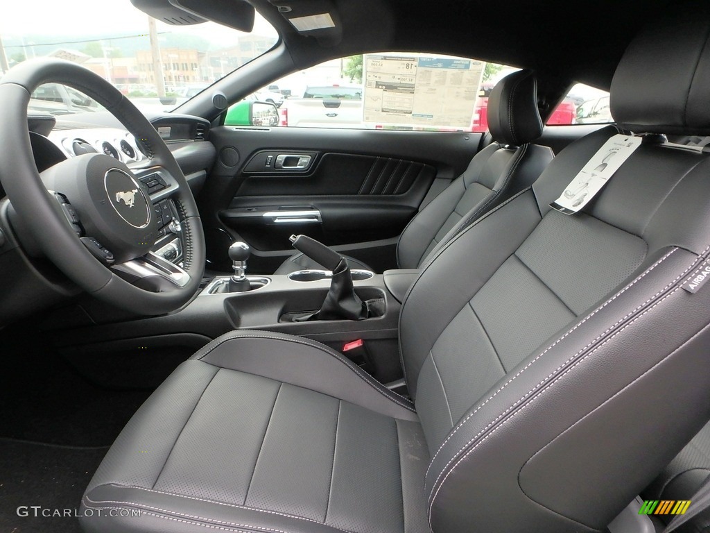 Ebony Interior 2019 Ford Mustang GT Fastback Photo #133635679