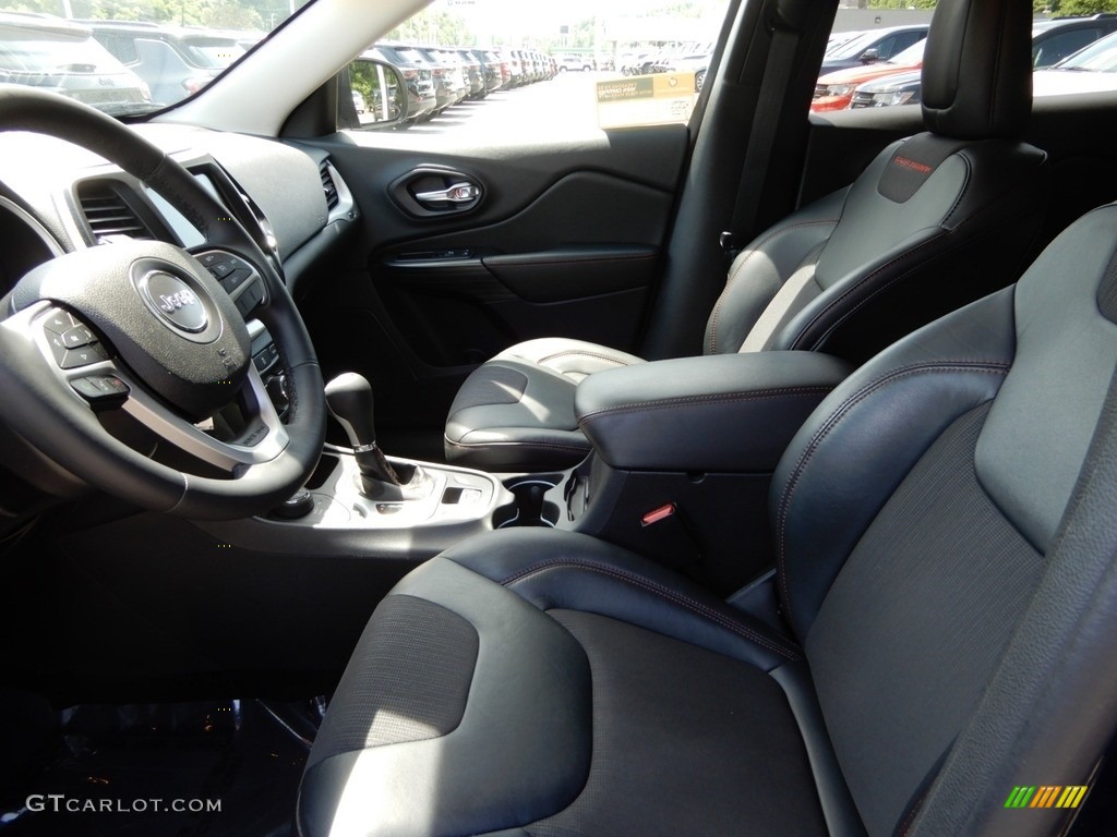 2014 Cherokee Trailhawk 4x4 - True Blue Pearl / Morocco - Black photo #11