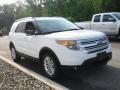 2013 Oxford White Ford Explorer XLT 4WD  photo #7