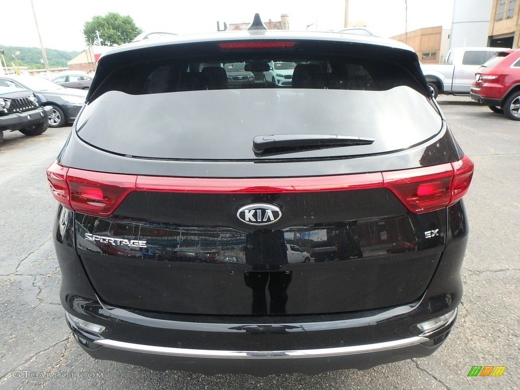 2020 Sportage EX AWD - Black Cherry / Black photo #3