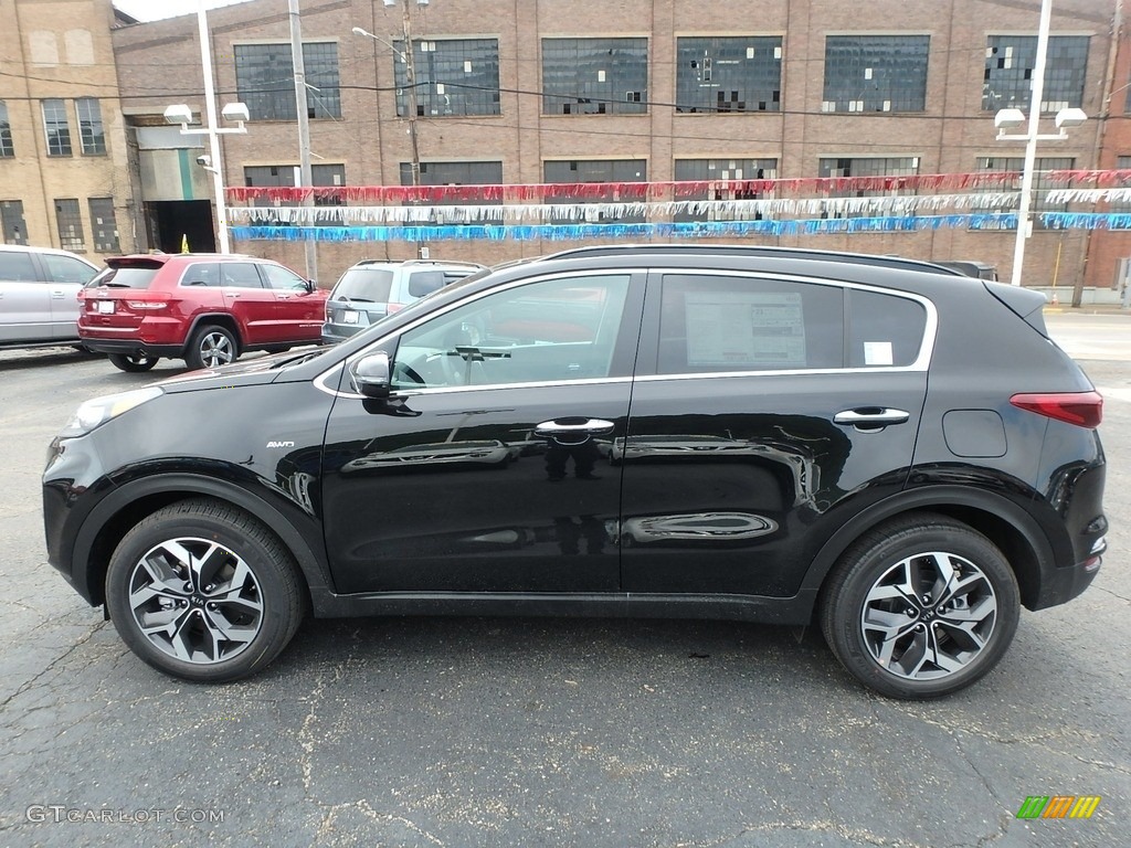 Black Cherry 2020 Kia Sportage EX AWD Exterior Photo #133637629