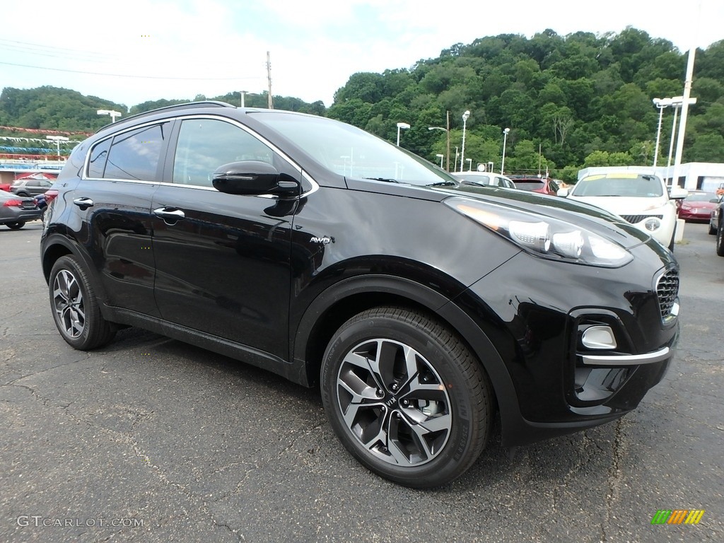 Black Cherry 2020 Kia Sportage EX AWD Exterior Photo #133637728