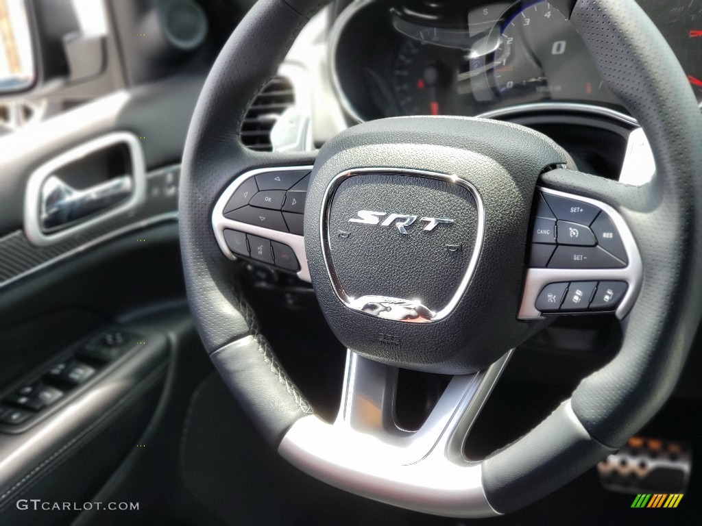 2018 Jeep Grand Cherokee SRT 4x4 Black Steering Wheel Photo #133638751