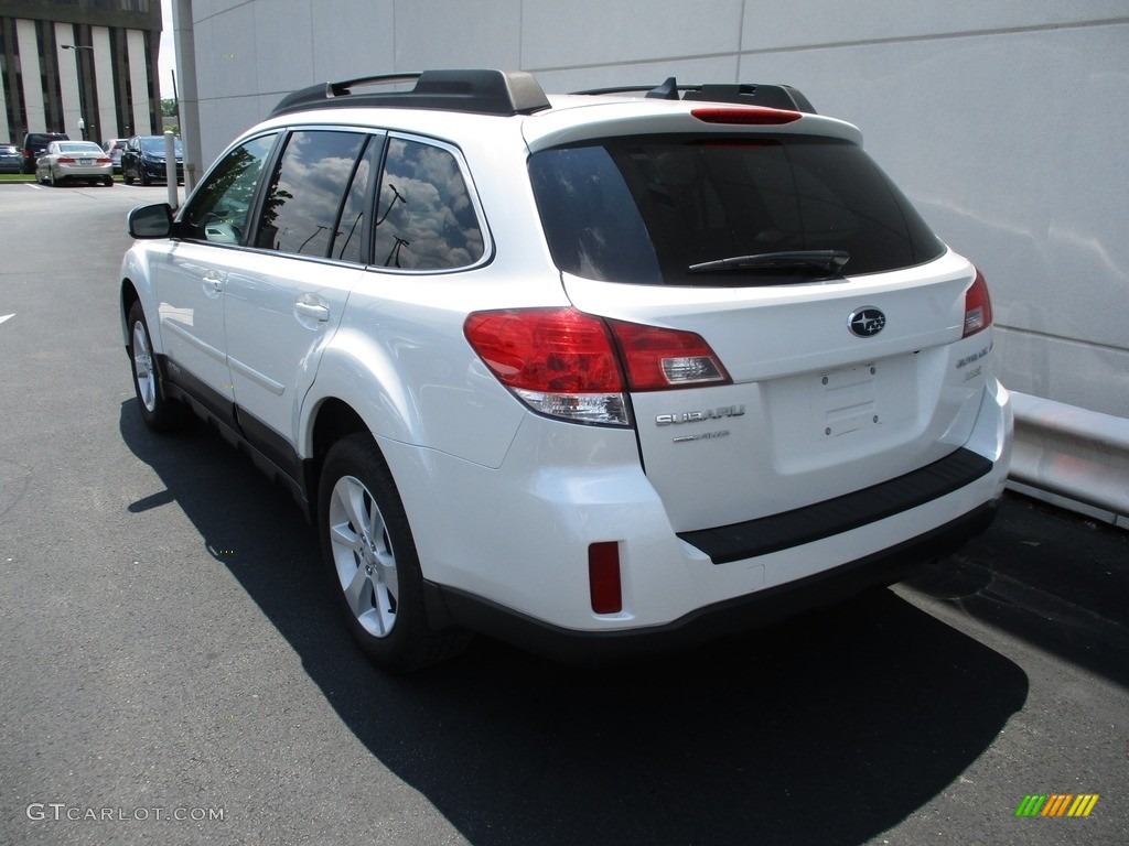 2014 Outback 2.5i Premium - Satin White Pearl / Ivory photo #3