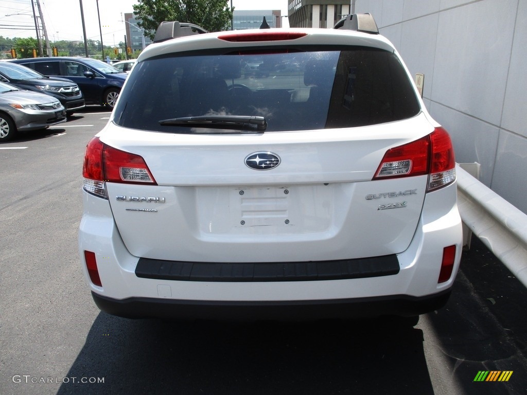 2014 Outback 2.5i Premium - Satin White Pearl / Ivory photo #4