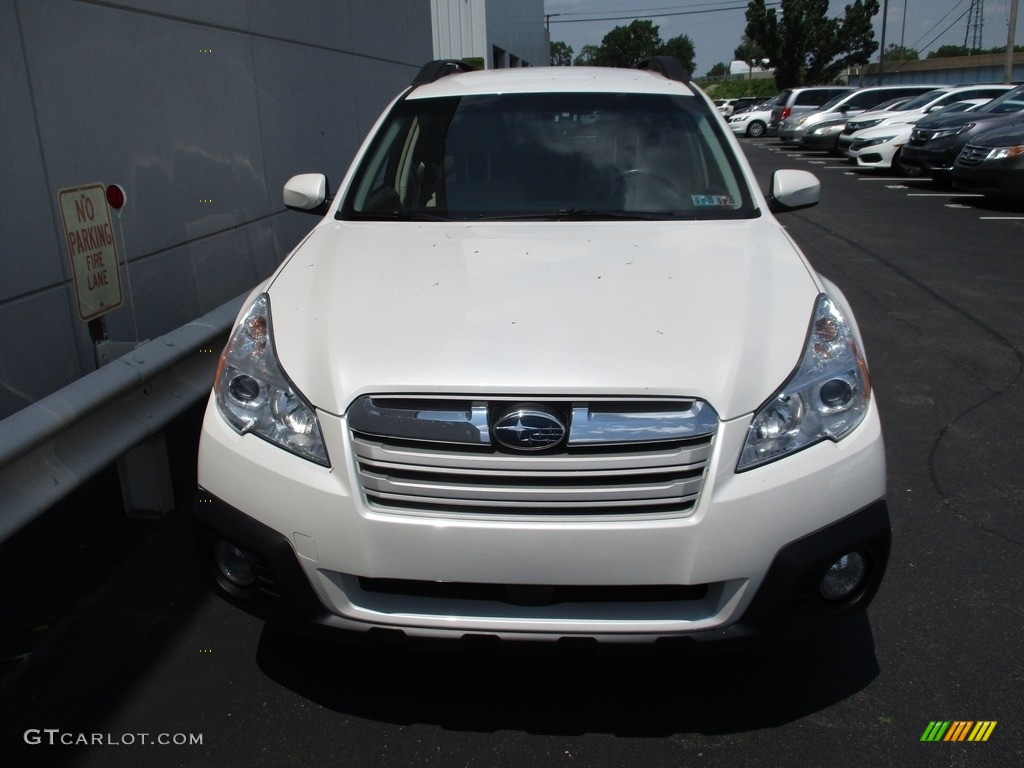2014 Outback 2.5i Premium - Satin White Pearl / Ivory photo #8