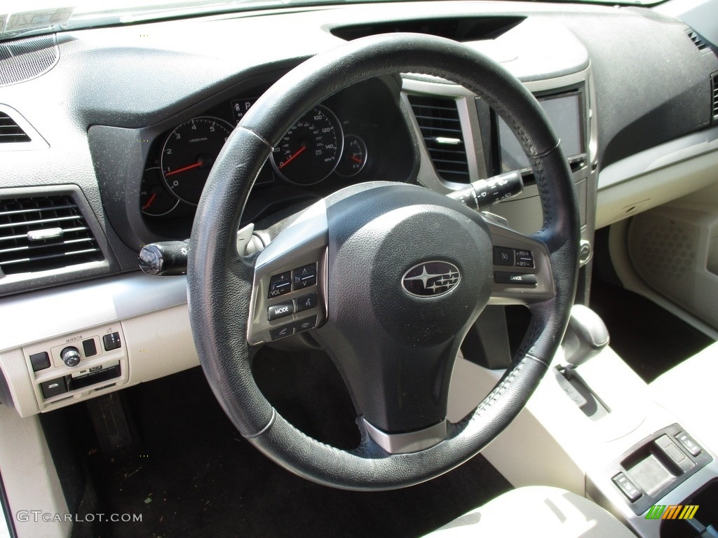 2014 Outback 2.5i Premium - Satin White Pearl / Ivory photo #13