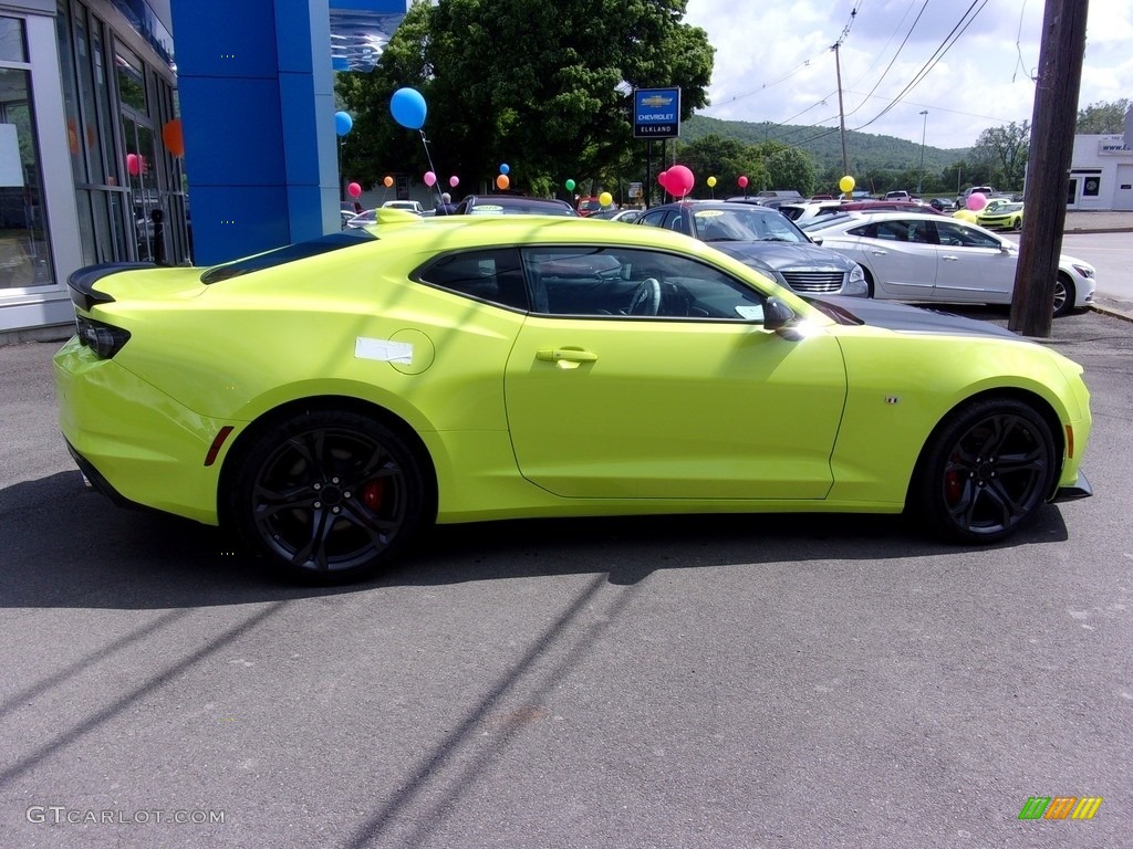 2019 Camaro SS Coupe - Shock (Light Green) / Jet Black photo #5